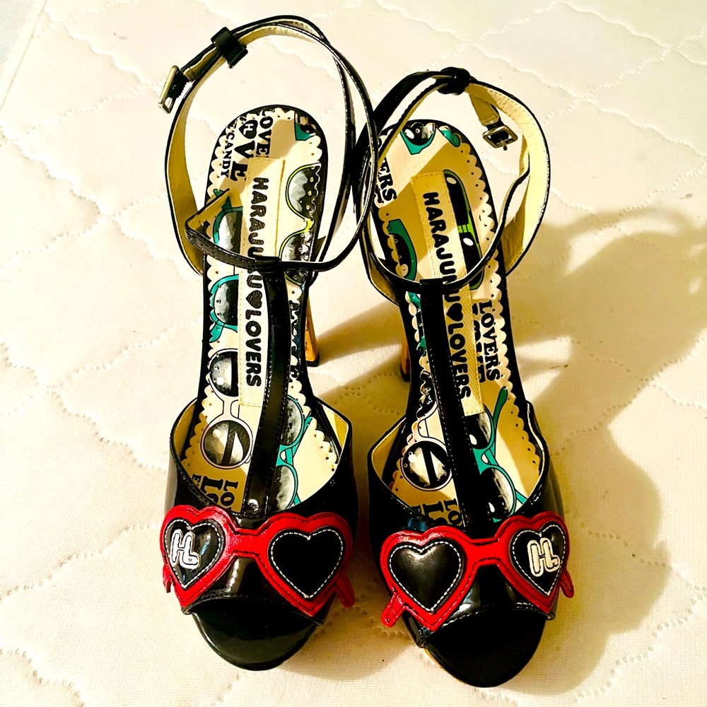 Harajuku Lovers Love Eye Candy Sandals SZ 8M
